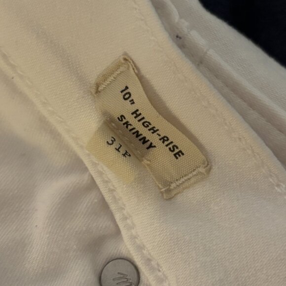 EUC Madewell White jeans - 10" High-rise skinny (31P) - Picture 7 of 7